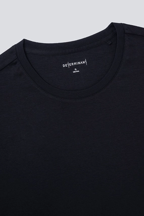 Softex Crew Neck T-Shirt | Black BKFD01 Washable fabric Plus size confidence