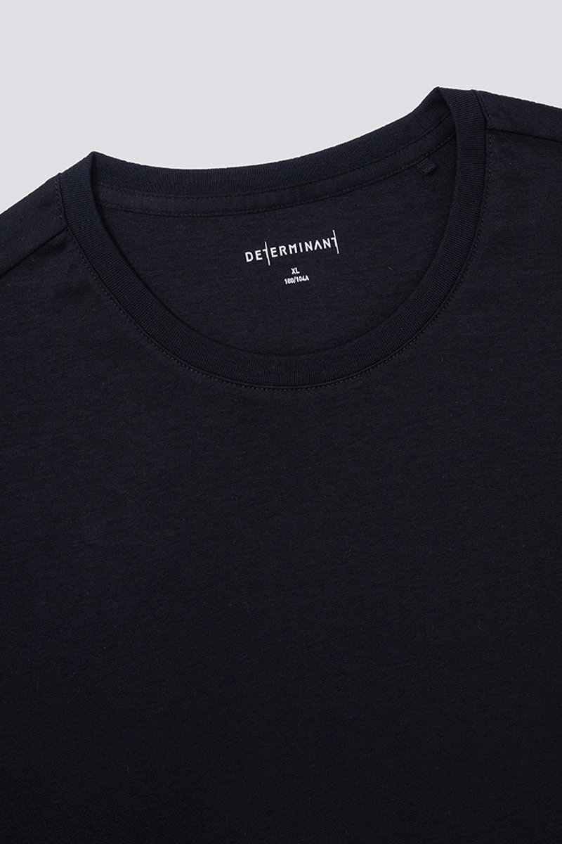 Softex Crew Neck T-Shirt | Black BKFD01 Washable fabric Plus size confidence