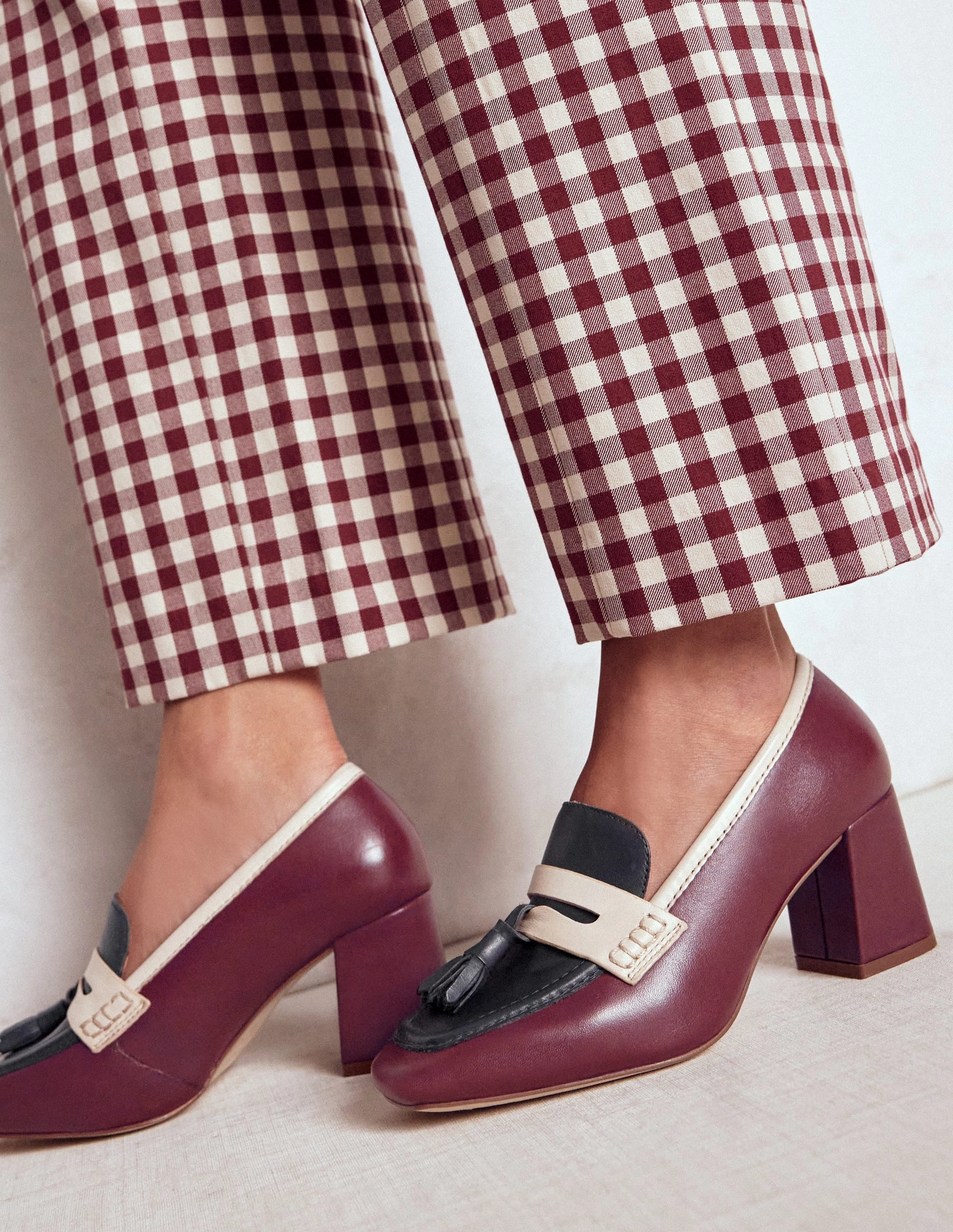 Sol Block Heeled Penny Loafers-Oxblood Chic Sandals for Day Winter High Heels