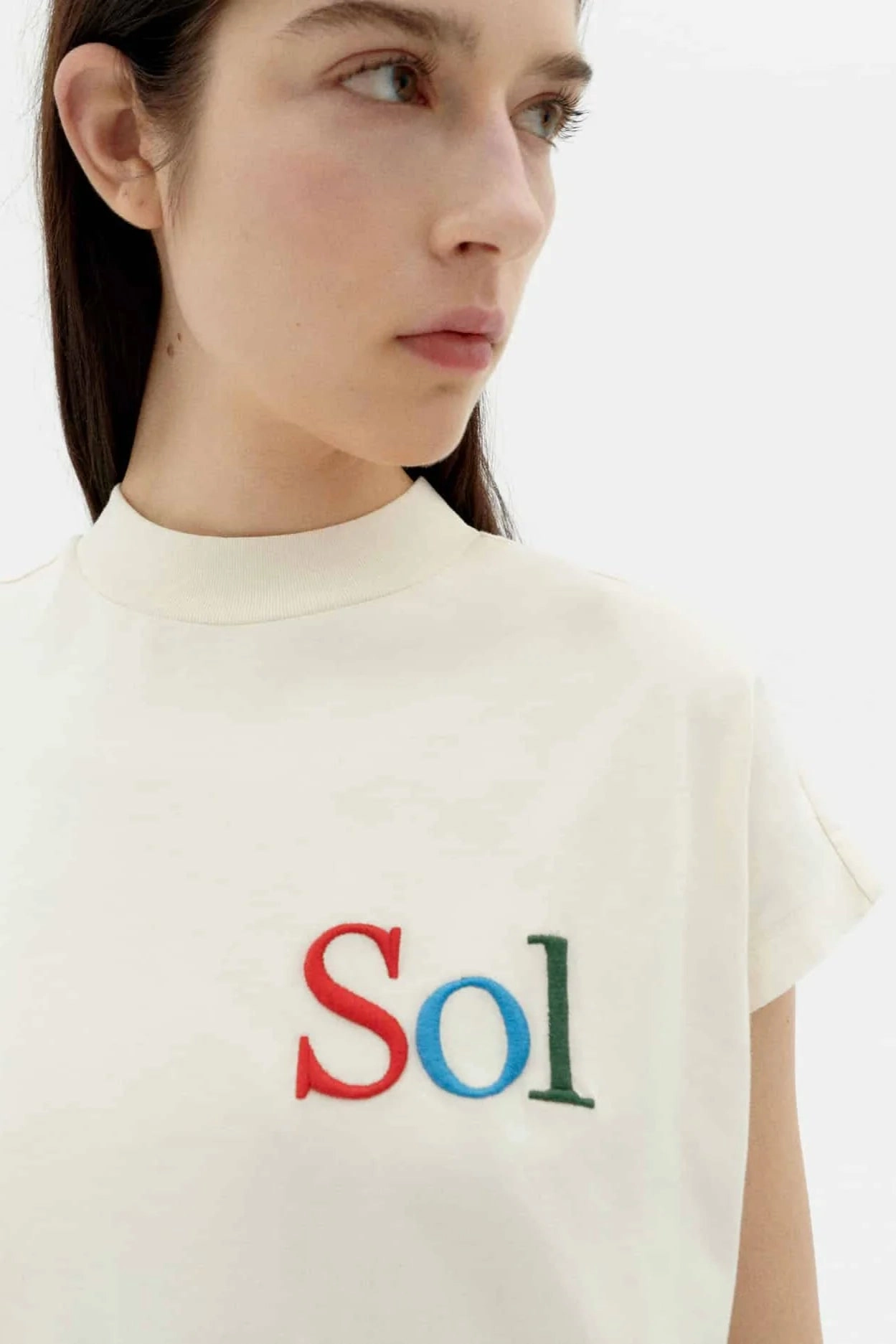 Casual Chic Wear Sol Type White Volta Short Sleeve Tee