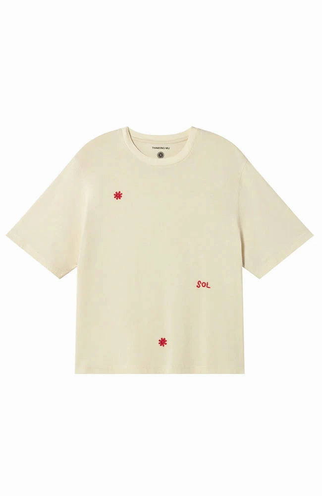 Chilly Weather Style Travel Light Solsol White Lucia Short Sleeve Tee