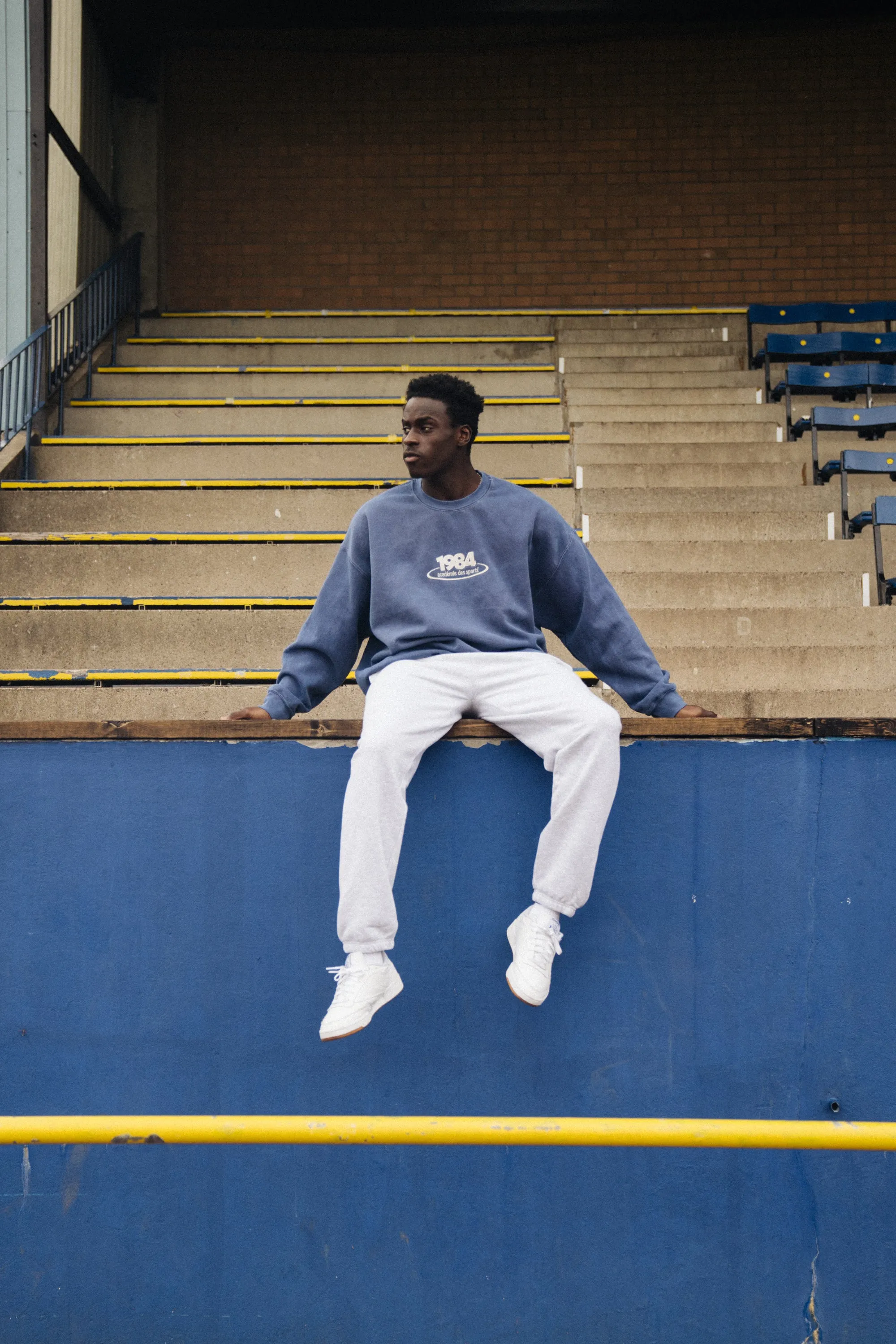 Vice 84 '1984 Disc' Embroidered Sweater - Vintage Washed Navy Chilly Chic Comfortable Knitwear