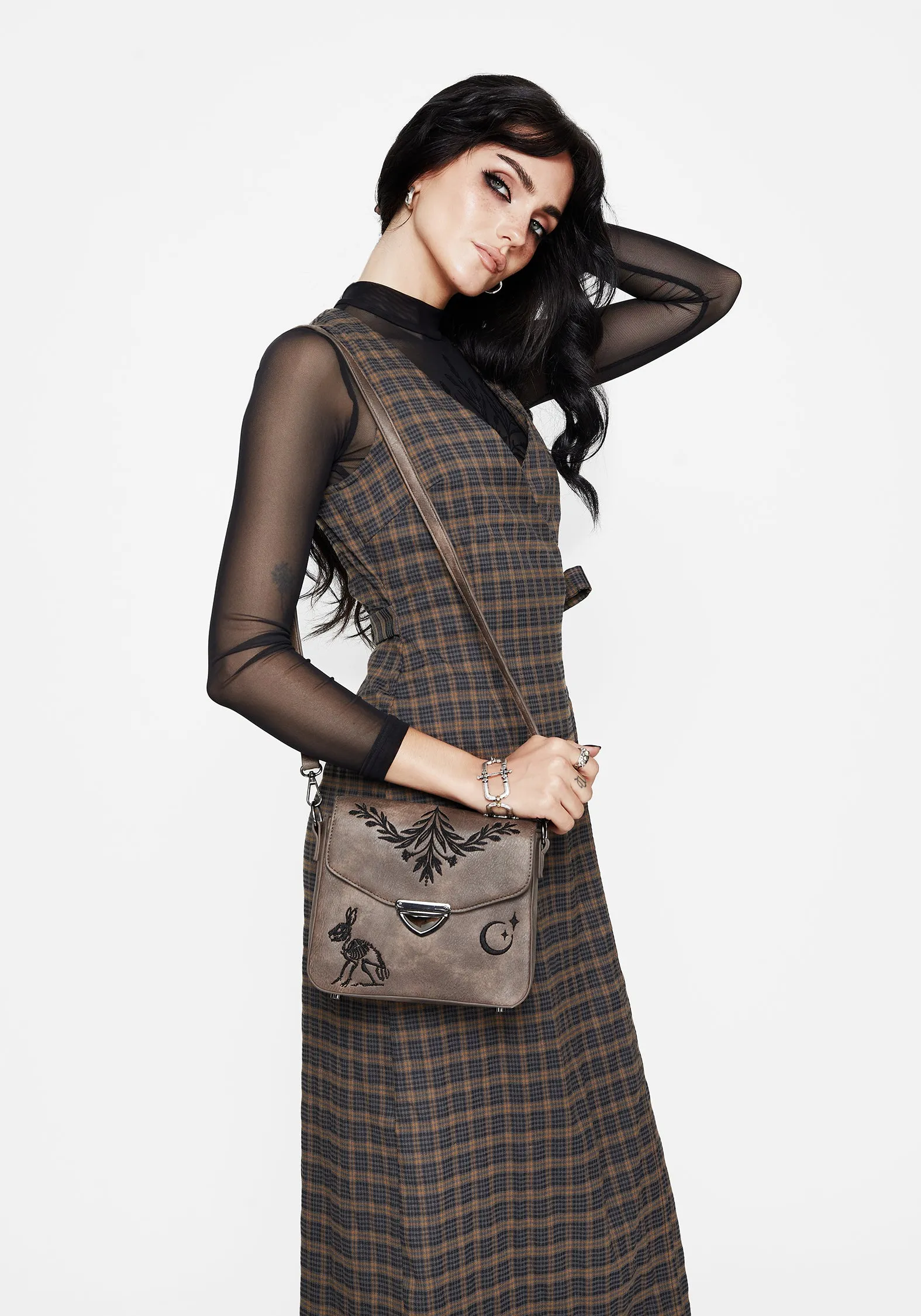 Spring Vibe Relaxed Style Allure Check Sleeveless Midaxi Wrap Dress