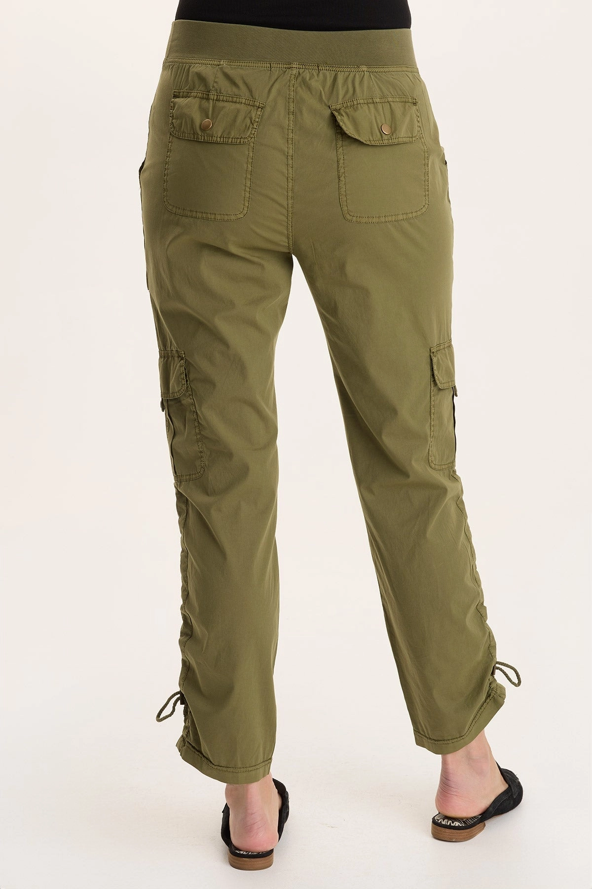 Essential Wear Trendy Cut Keon Adjustable Cord Slim Leg Cargo Pant