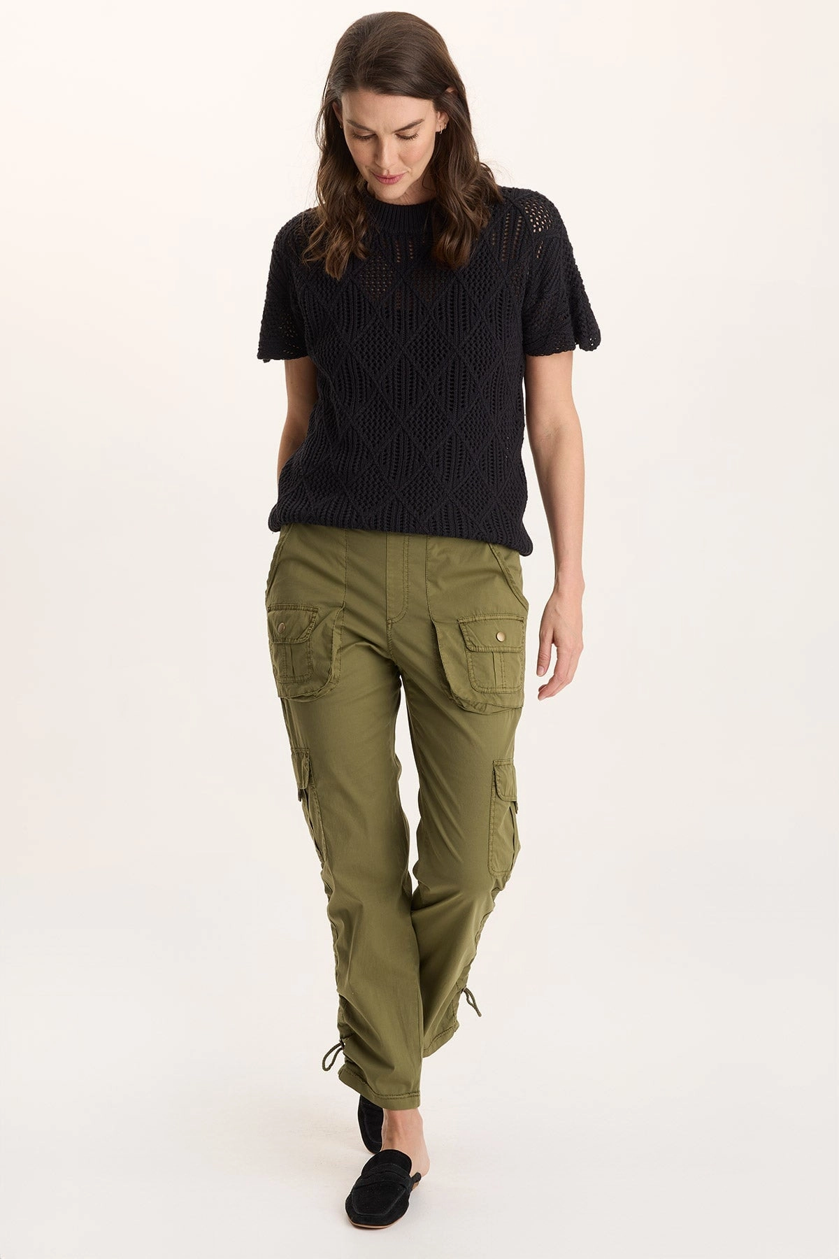 Utility Fit Keon Adjustable Cord Slim Leg Cargo Pant