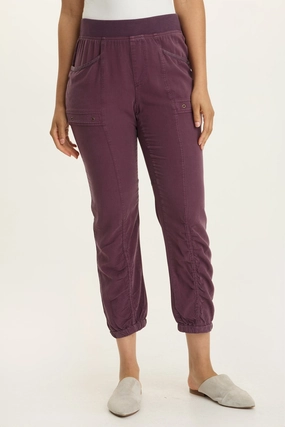 Squire Twill Banded Hem Casual Pant Yoga Active Pants Compression Fit