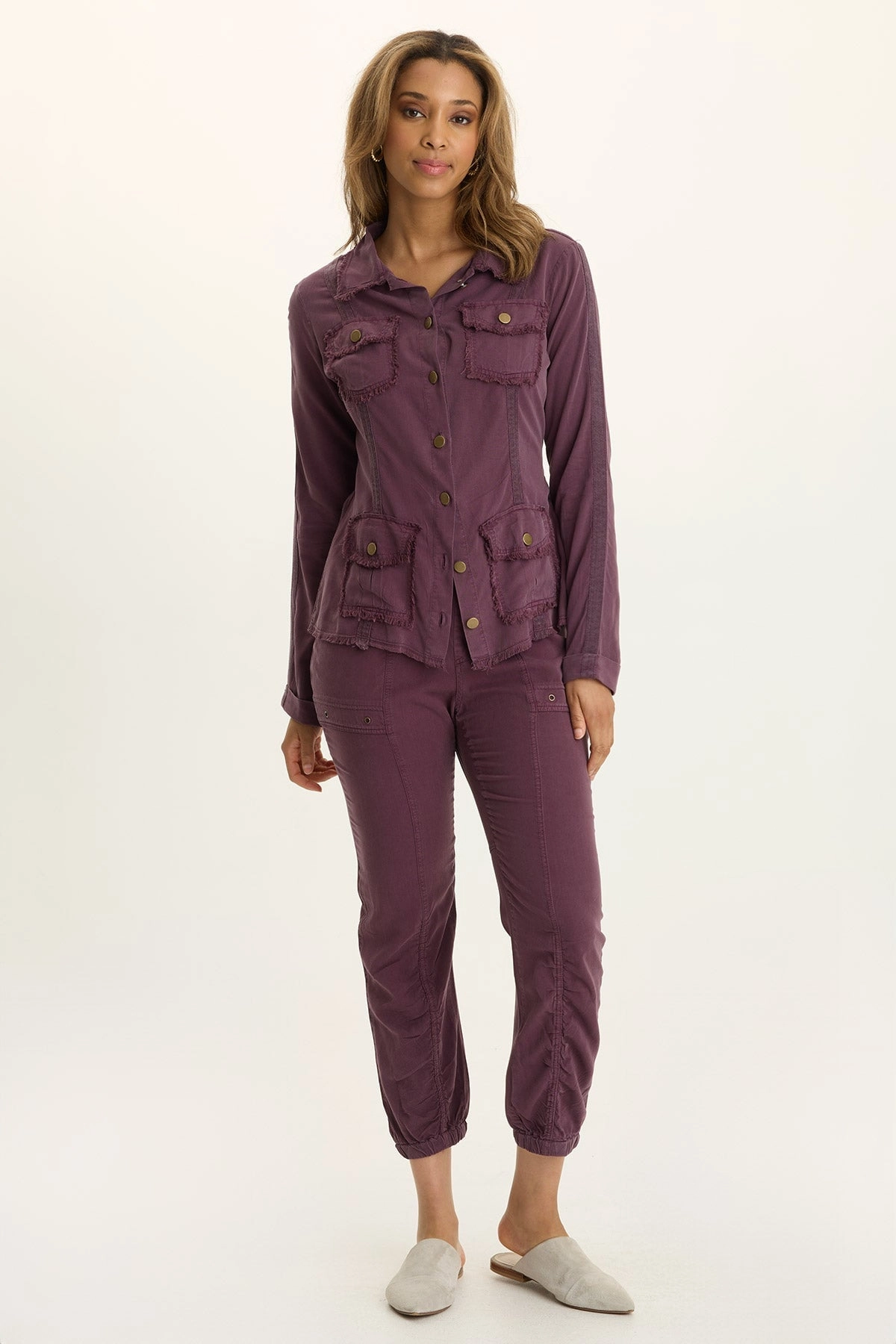 Non Irritating Seams Sweat Pants Squire Twill Banded Hem Casual Pant