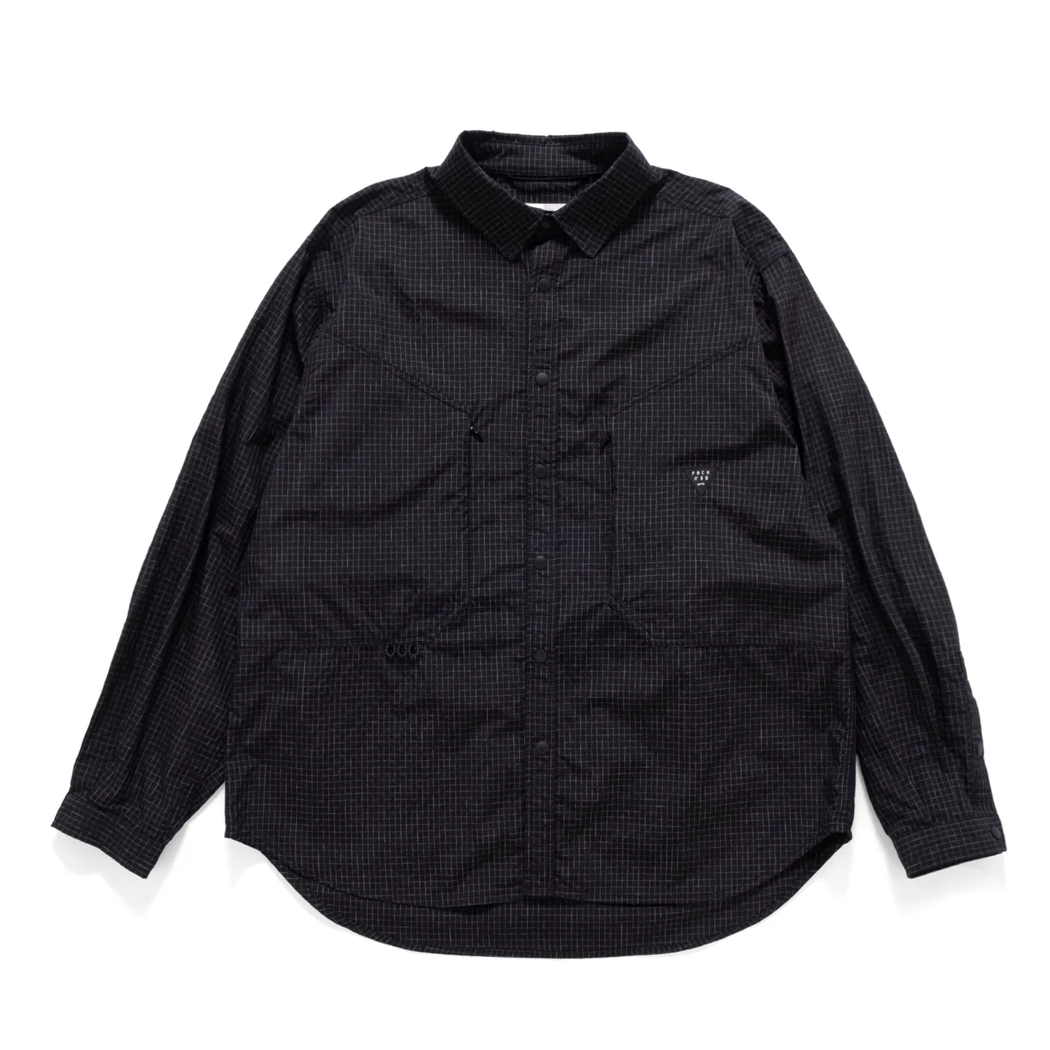(ST434) Tech Checker Shirt Everyday Outfit