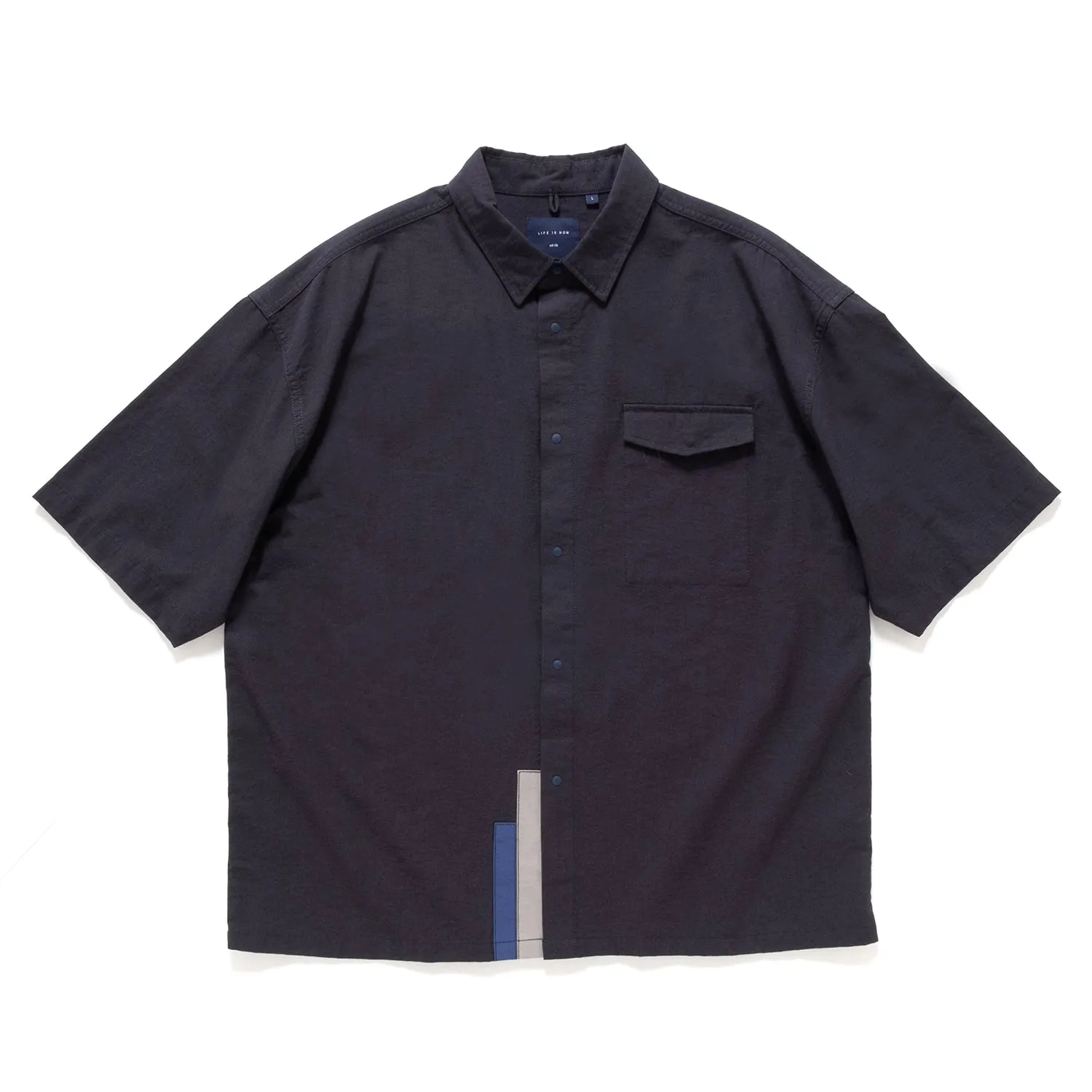 (ST447) Sleeve Patchwork Short Sleeve Shirt Wedding guest