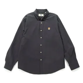 (ST462) Embroidery Logo Supima Cotton Shirt youth trend color block