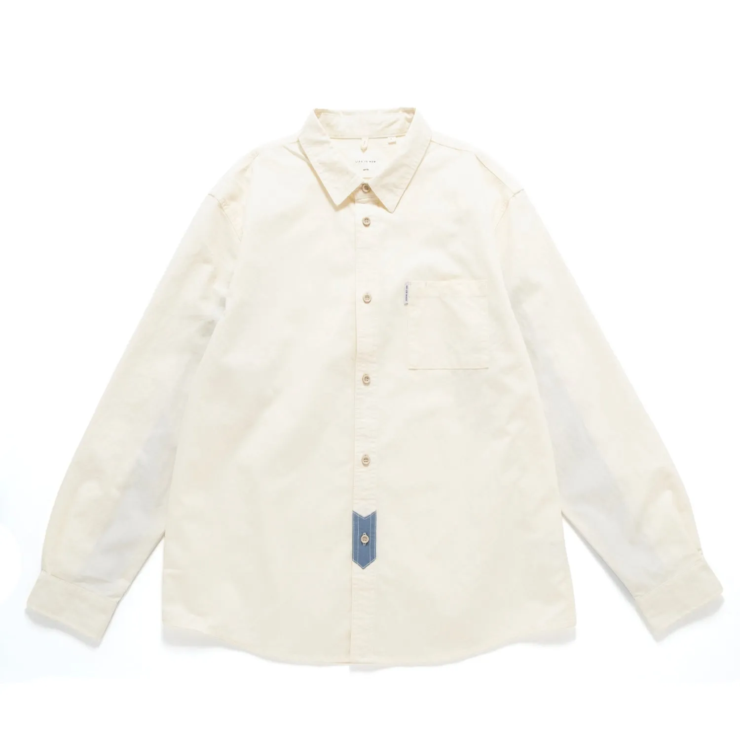 Layered Hemline (ST471) Sleeve Patchwork Shirt