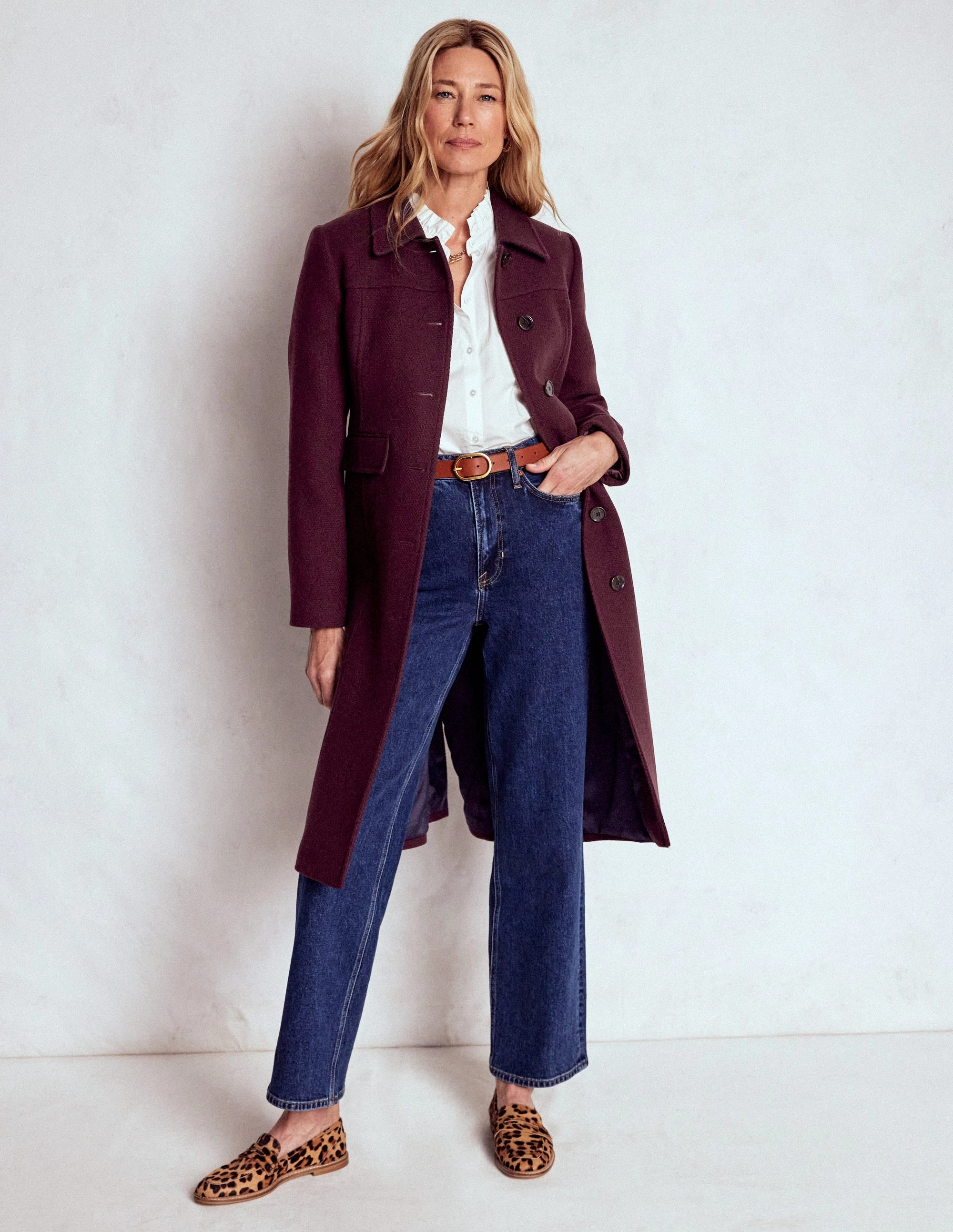 St Albans Coat-Dark Cherry Light Outdoor Layer Thermal Regulation System