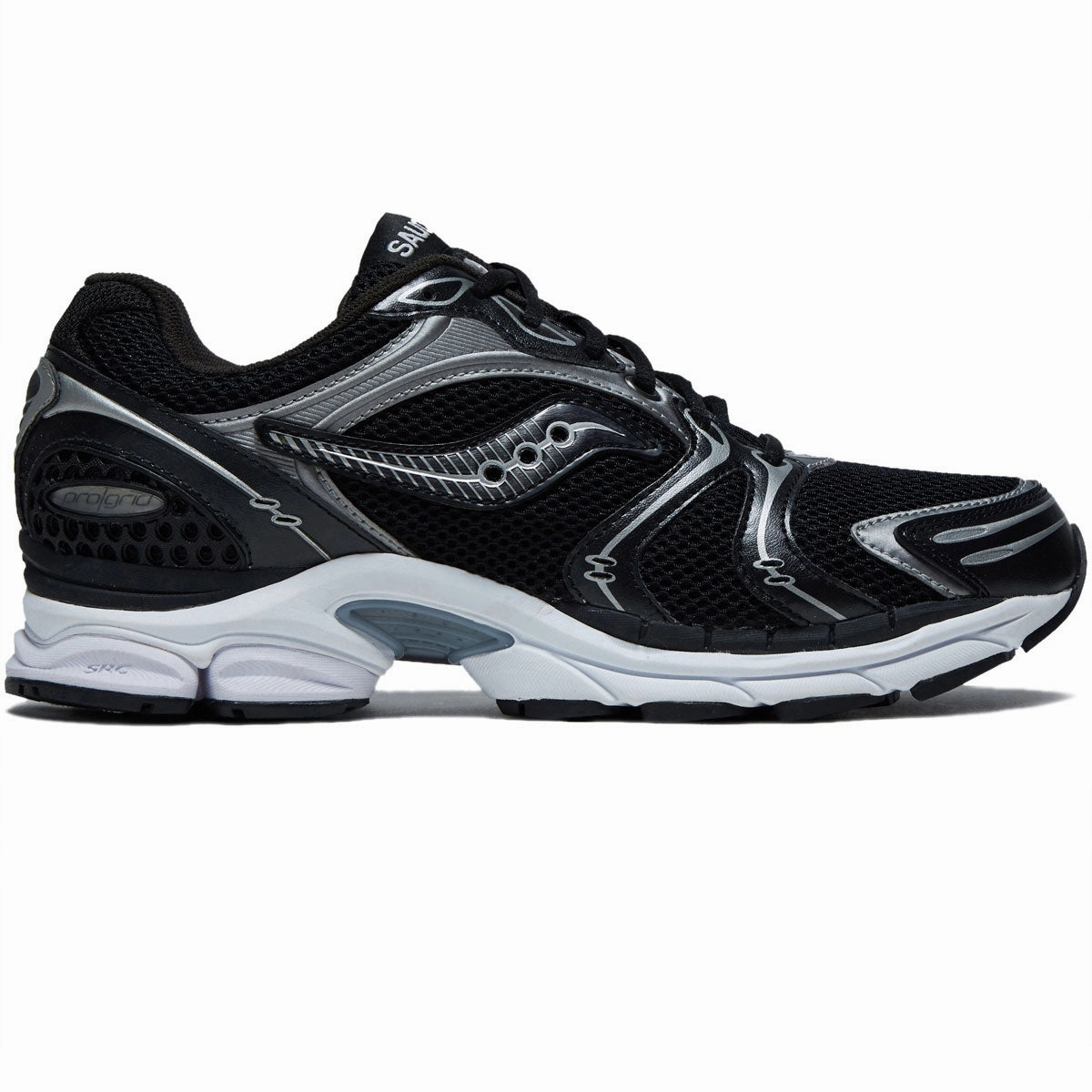 Heat Dissipating Design Tensile Reinforcement Saucony Progrid Triumph 4 Shoes - Black/Silver