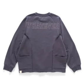 (SW485) Raw Edge Embroidery Sweater Cozy Basics