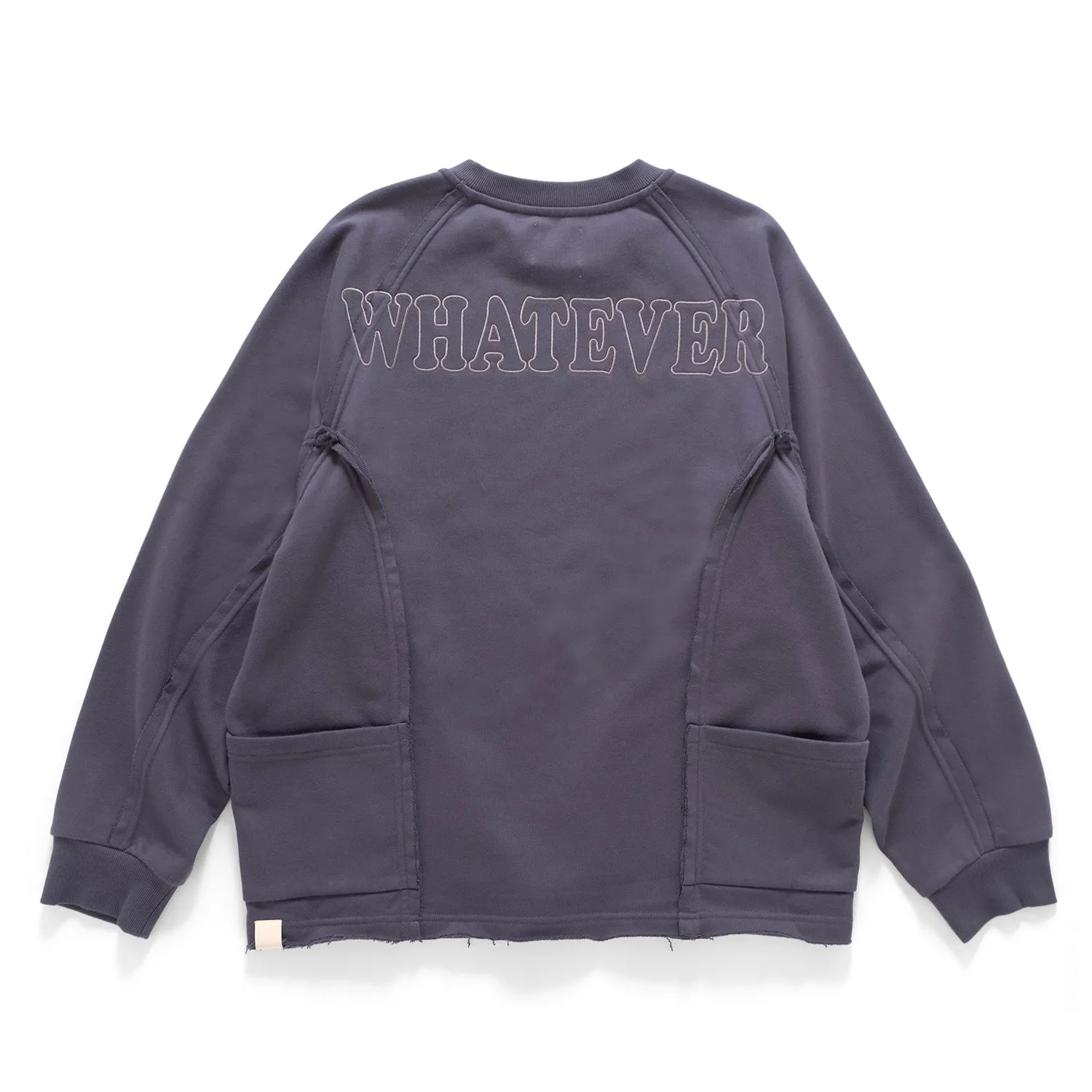 (SW485) Raw Edge Embroidery Sweater Cozy Basics