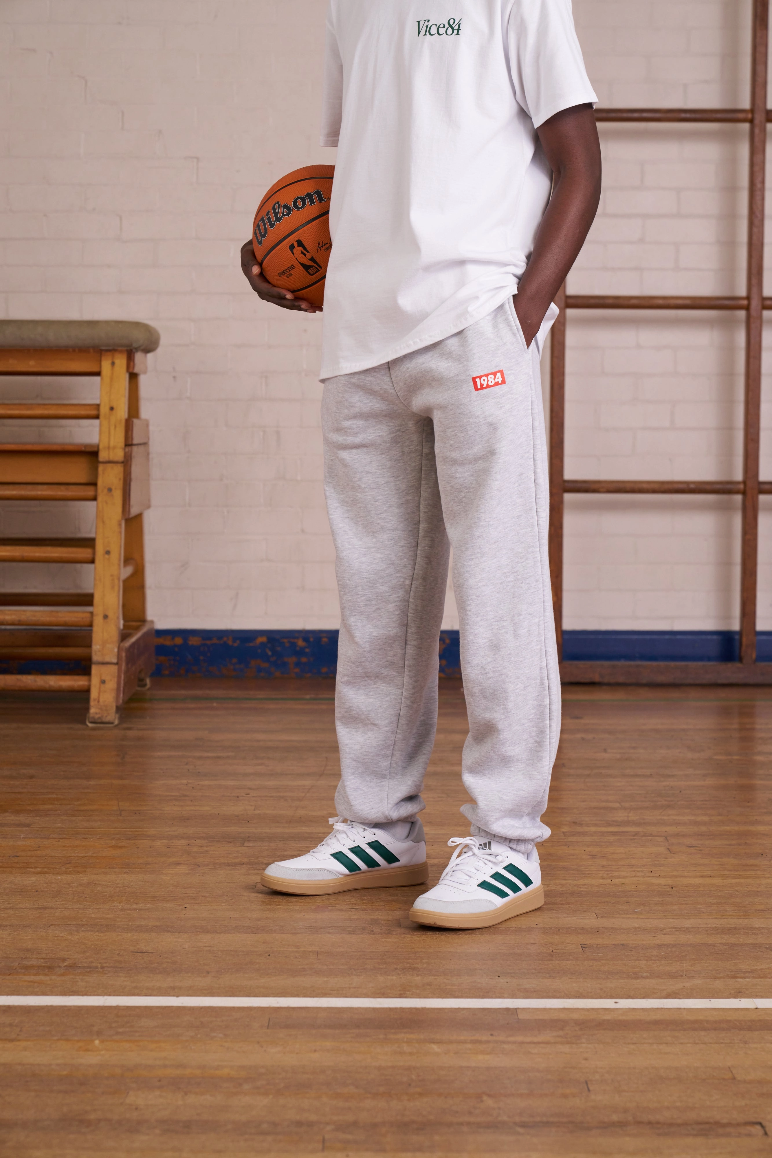 Vice 84 *10 Years Of* 'Physical Education' Joggers - Ash Grey Casual Vibes