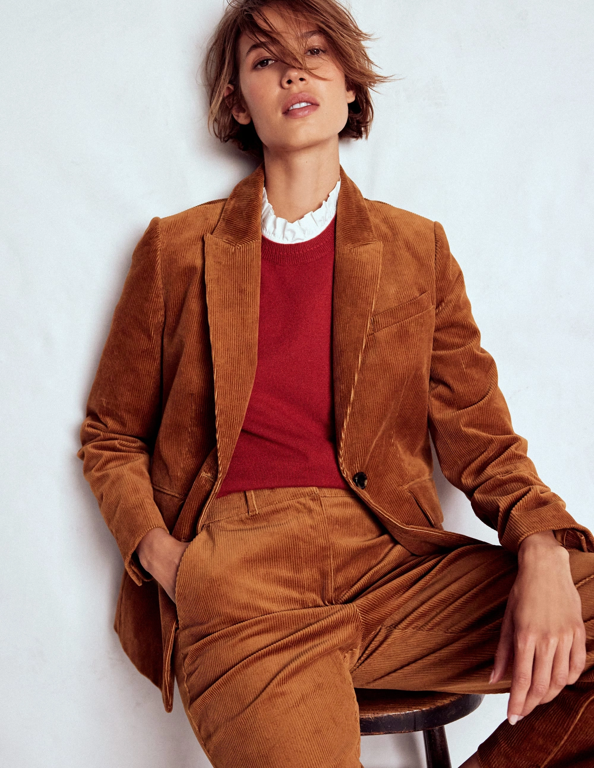 Stamford Cord Blazer-Ginger Weatherproof Seams