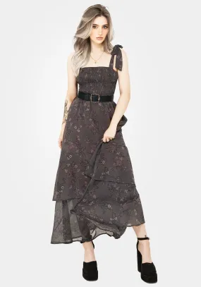 Subtle Finish Smart Pairing Arnora Cami Tiered Shirred Bodice Maxi Dress