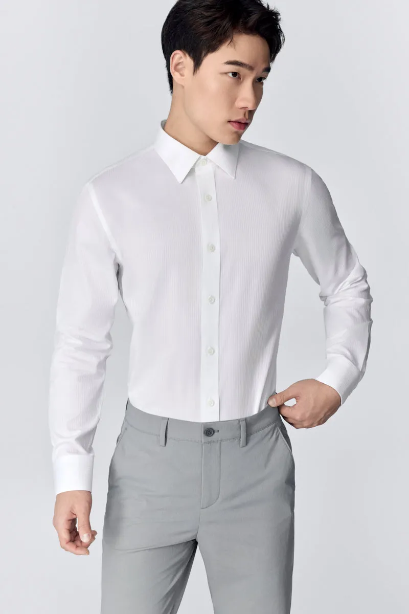 Supreme Cotton Dobby Cord Dress Shirt | White WH001Z Oversized Fit First Date