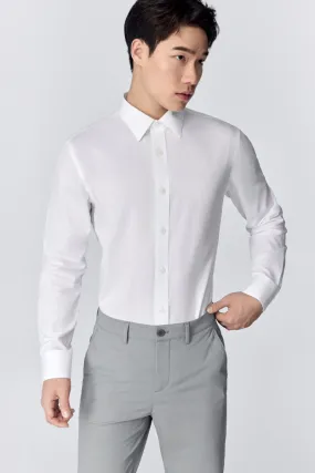 Supreme Cotton Dobby Cord Dress Shirt | White WH001Z Oversized Fit First Date