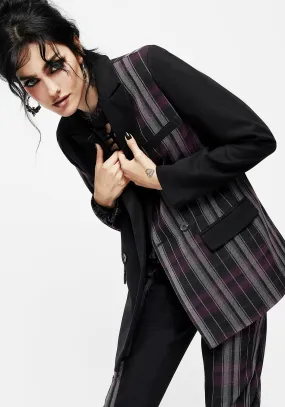 Gambit Spliced Check Blazer Quick Drying