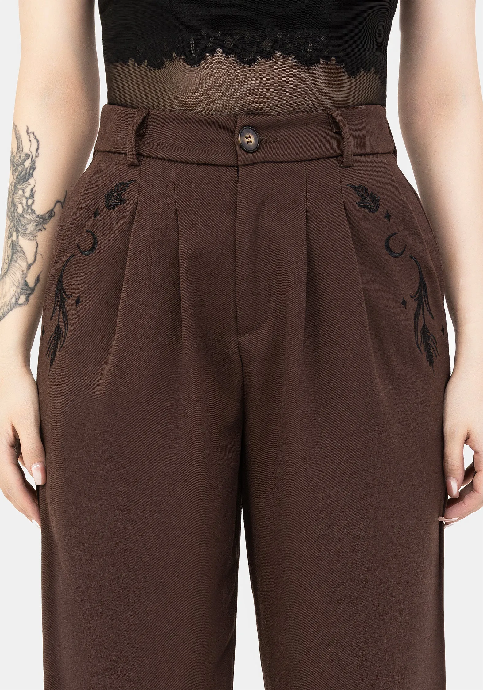 Chic casual Dianne Embroidered Balloon Trousers