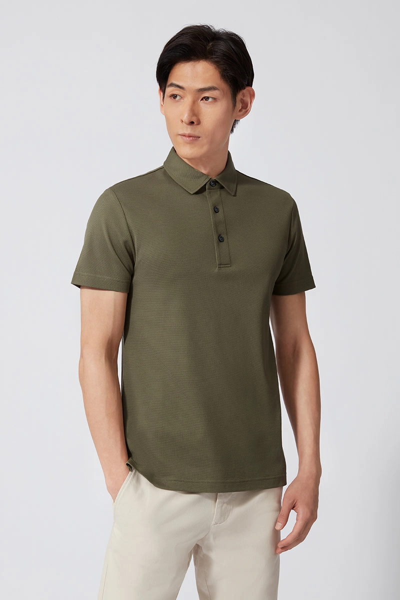 Regal Pique Polo | Olive GNE474 AntiFade Technology Optimal Airflow Texture