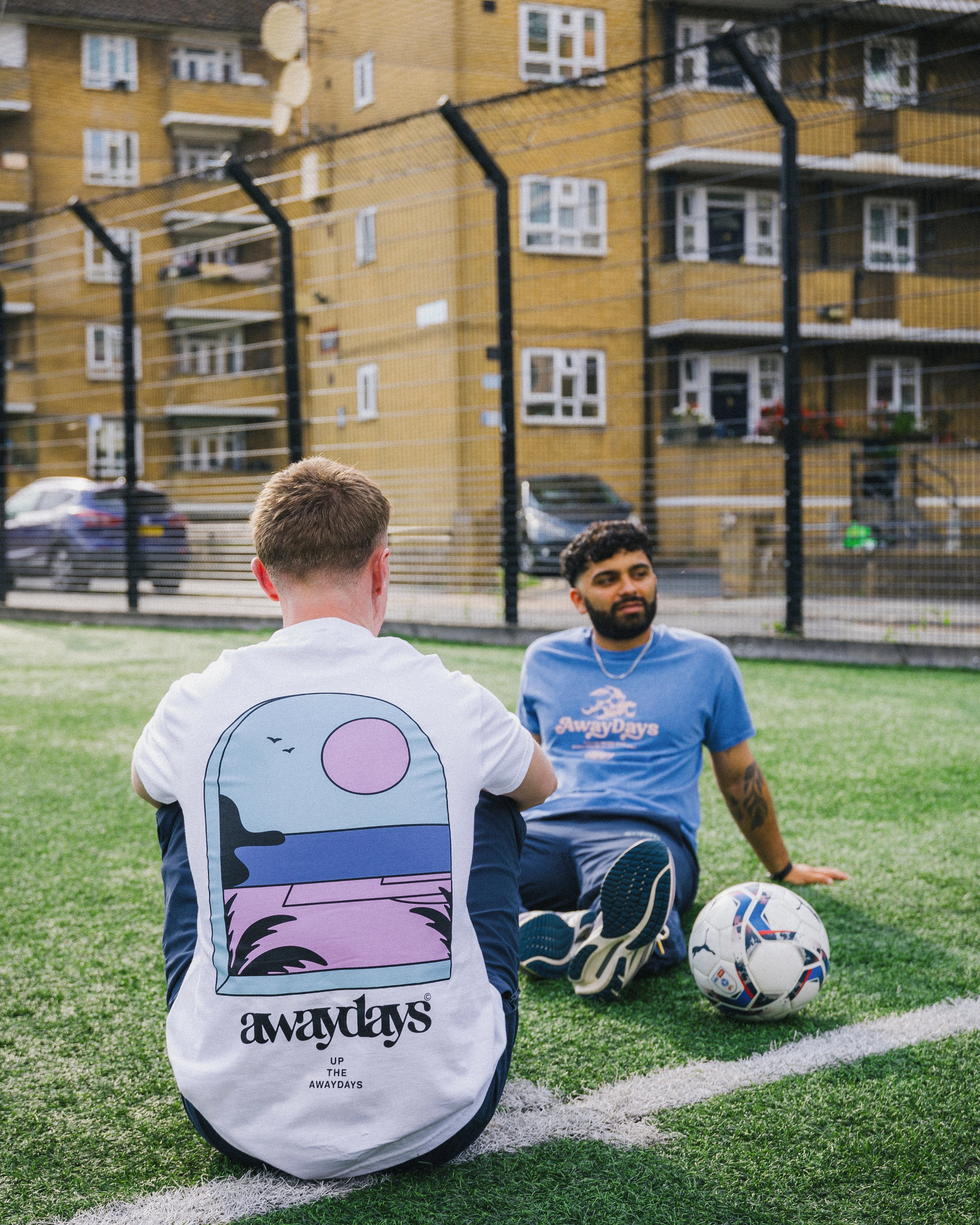 Heavyweight Weave AwayDays 'Tropical Pitch' Tee - White