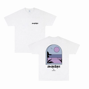 AwayDays 'Tropical Pitch' Tee - White Regular Fit