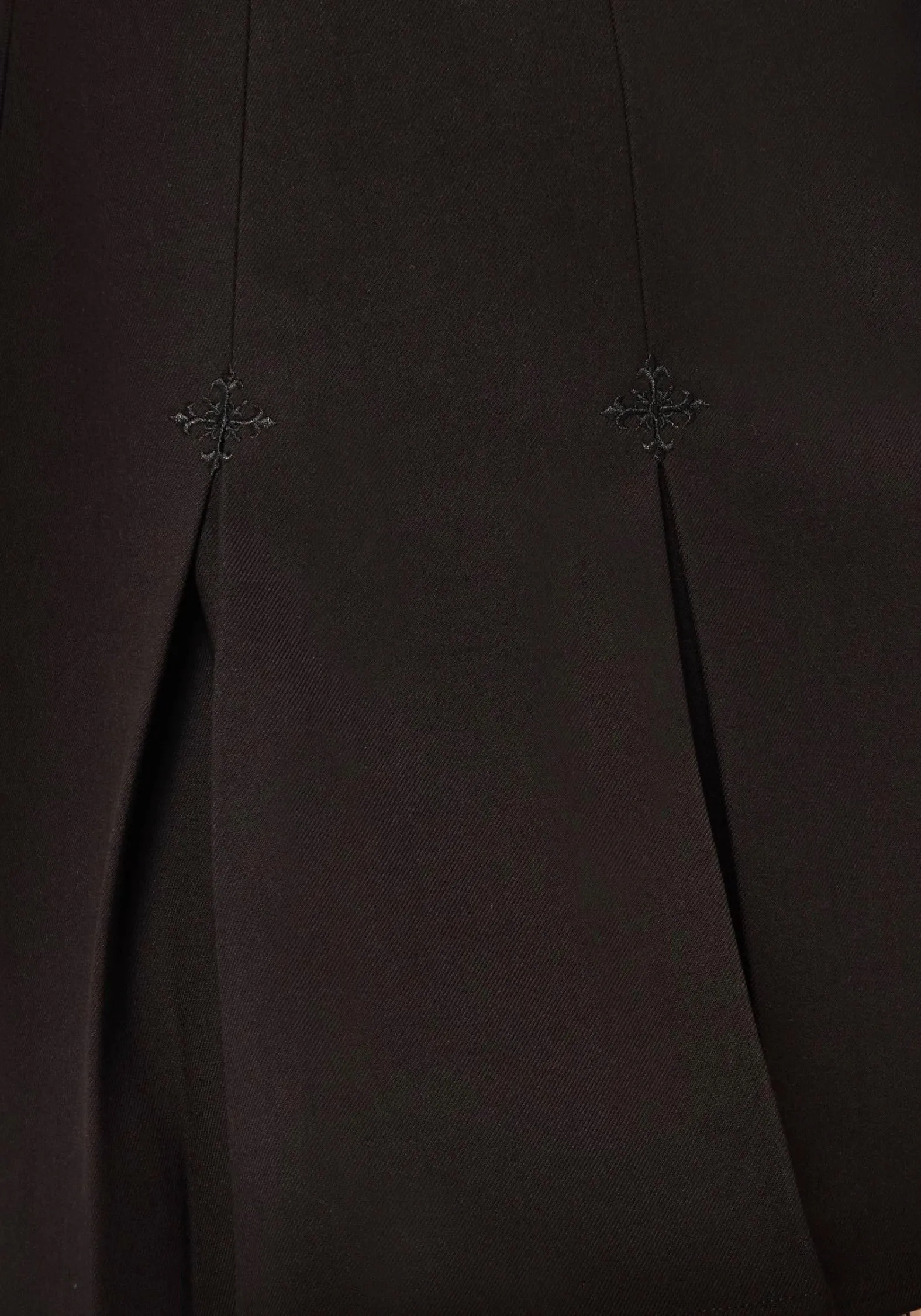 Soul Embroidered Pleated Mini Skirt Functional Detail Structured Shape