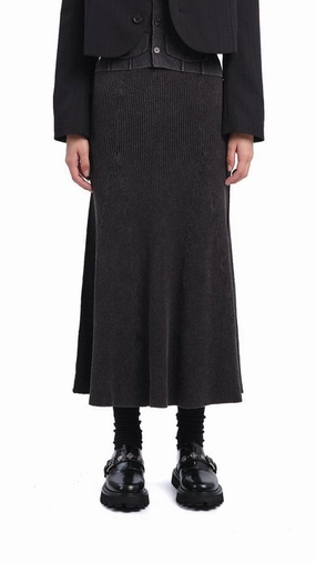 Soil Knit Fish Tail Skirt Pure Vibes Tonal Layering