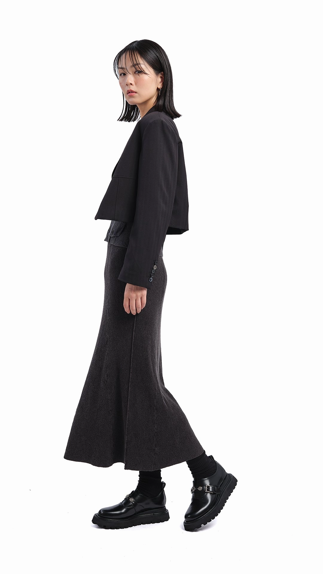 Fast fashion Durable Stitching Soil Knit Fish Tail Skirt