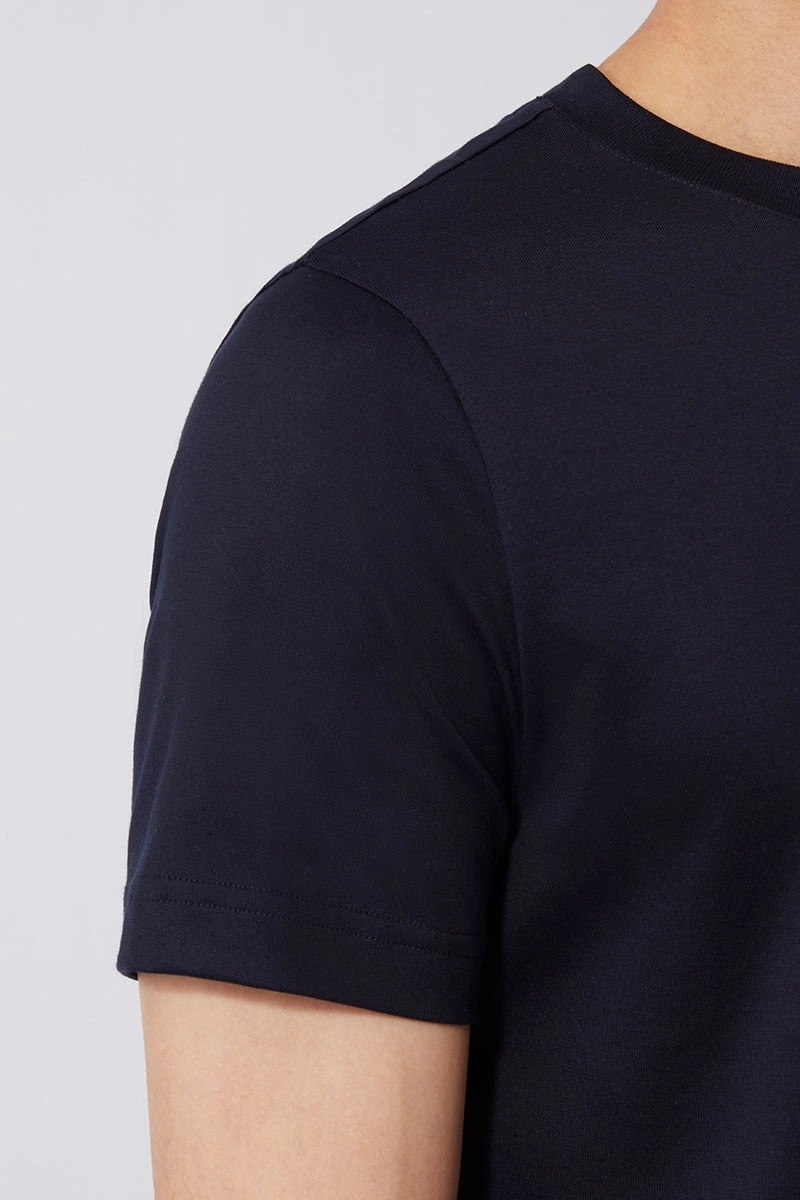 Regal Crew Neck T-Shirt | Navy NNY096 Practical Wear Timeless Layer