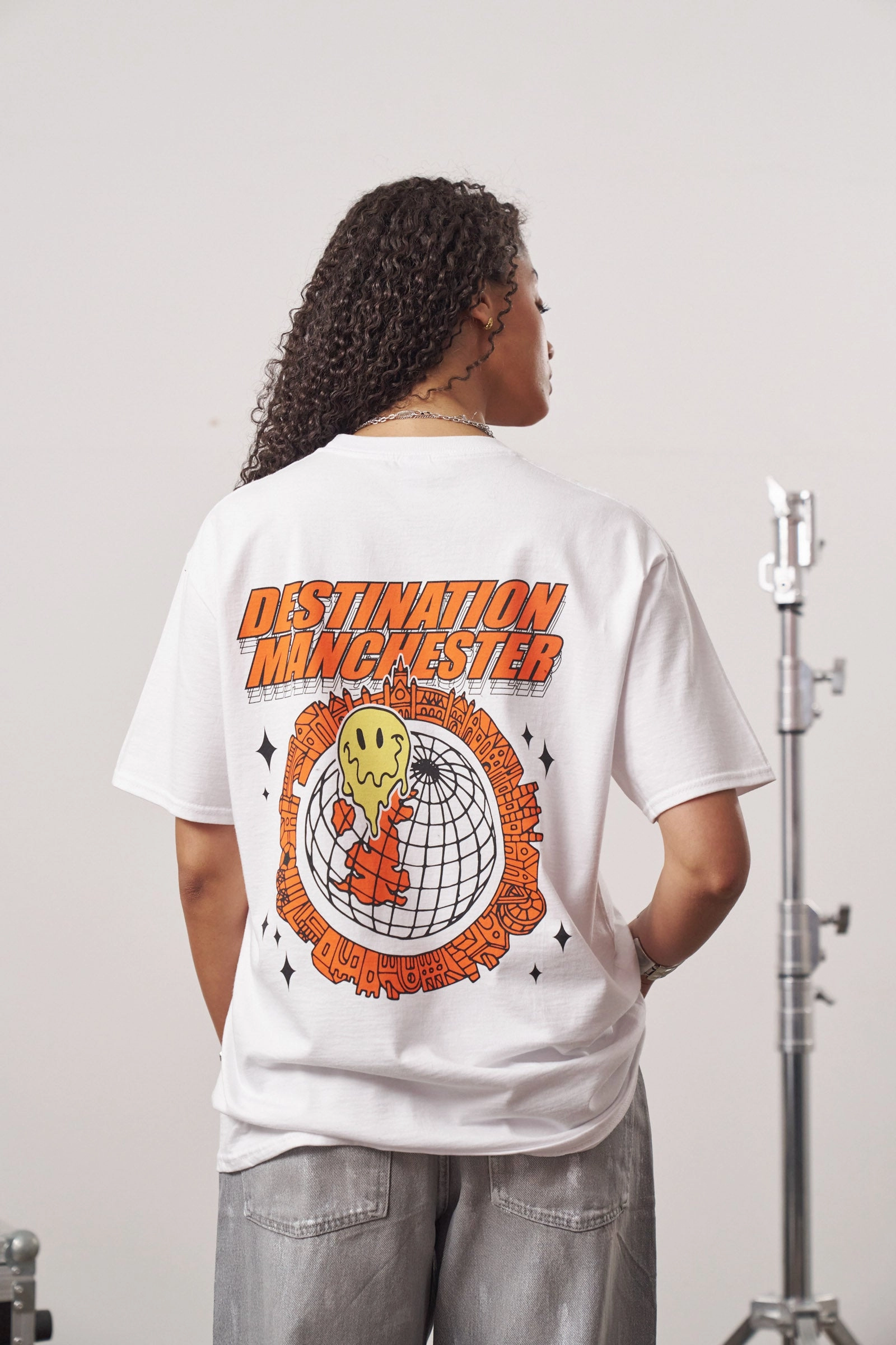 Leisure Casual WHP x UN:IK 'Destination Manchester' Tee - White