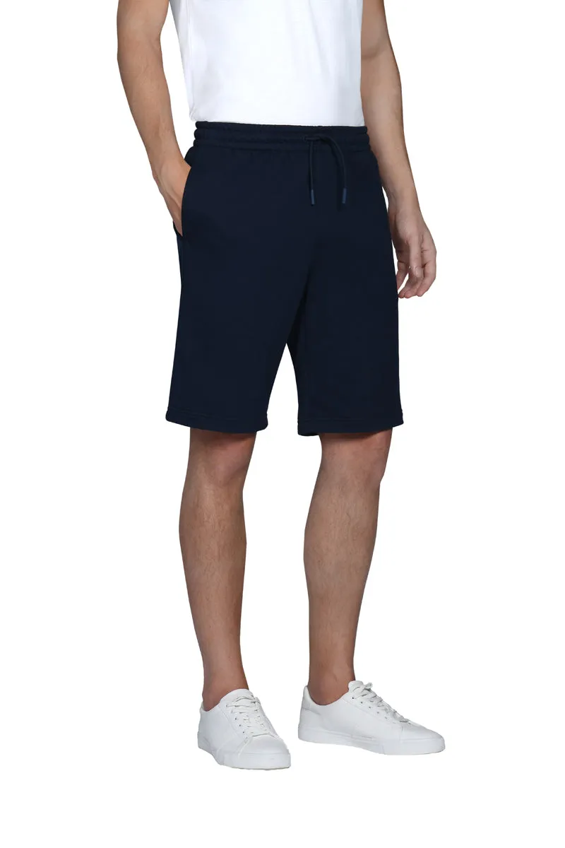 Anti Odor Treatment French Terry Sweatshorts | Navy 14036N