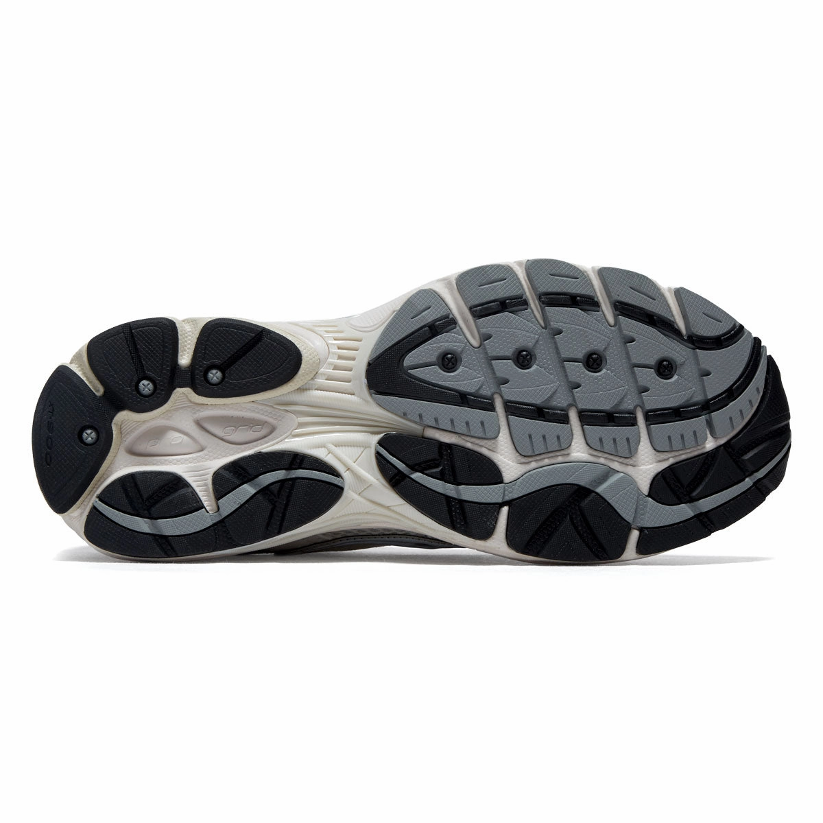 Compression Midsole Motion Grip Saucony Progrid Omni 9 Shoes - White/Silver