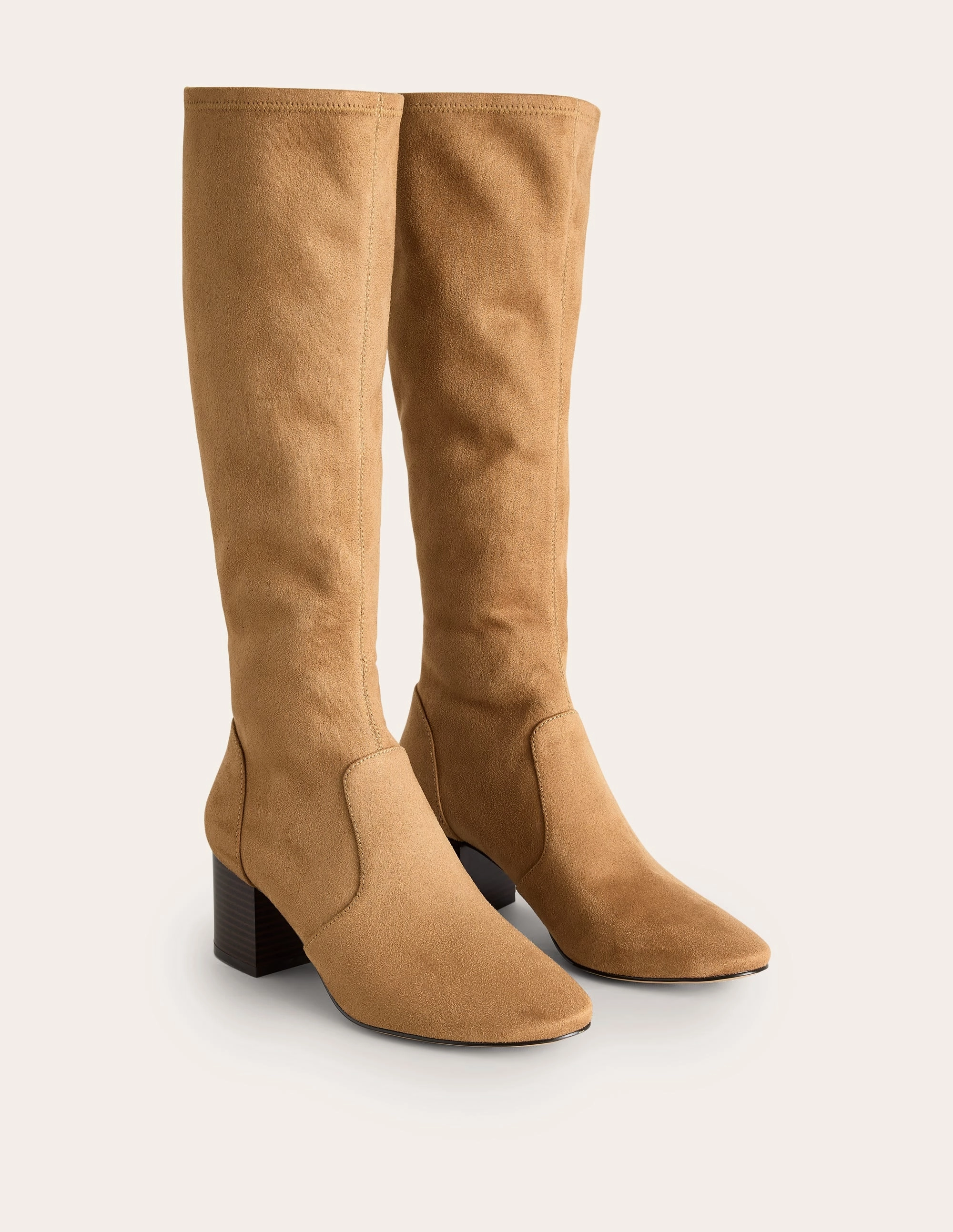 Stretch Knee Heel Boots-Acorn Multi Surface