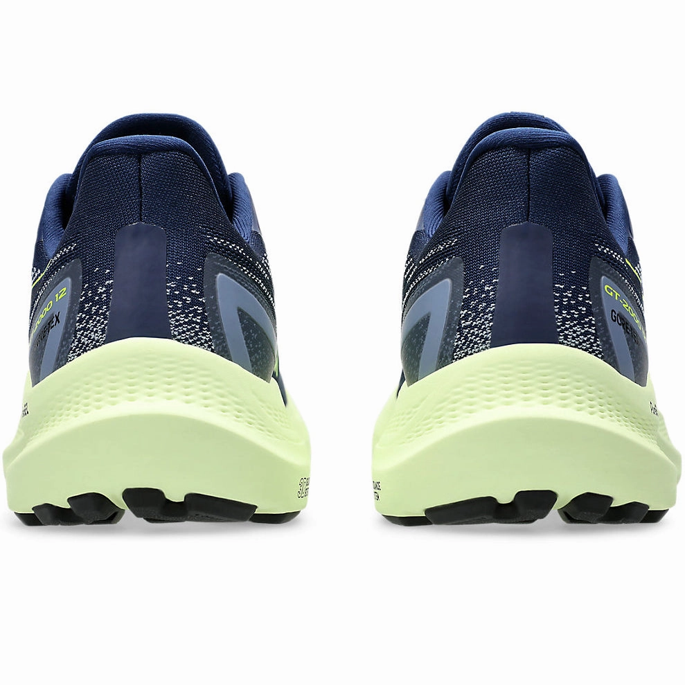 Quick - dry shoes Asics Men's GT-2000 12 GORE-TEX Running Shoes Blue Expanse / Safety Yellow