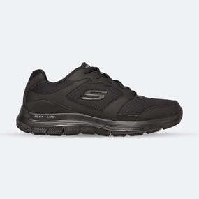 exercise shoes coronation - themed running shoes Mens Wide Fit Skechers Flex Advantage 4.0 - 232225 Walking Black Trainers