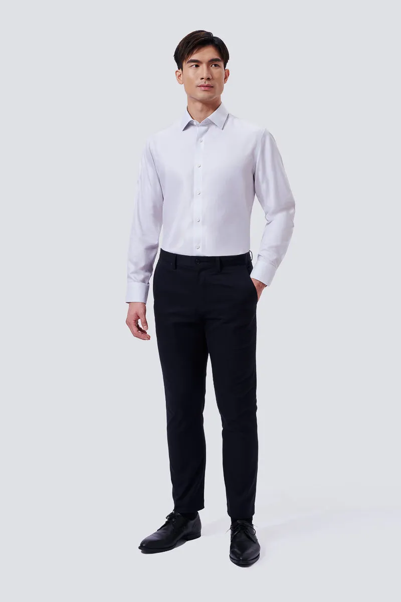 Business casual Supreme Cotton Twill Dress Shirt | Light Grey 16160N