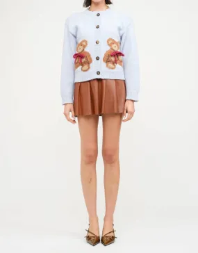 Odor Resistant Teddy Cardigan In Blue