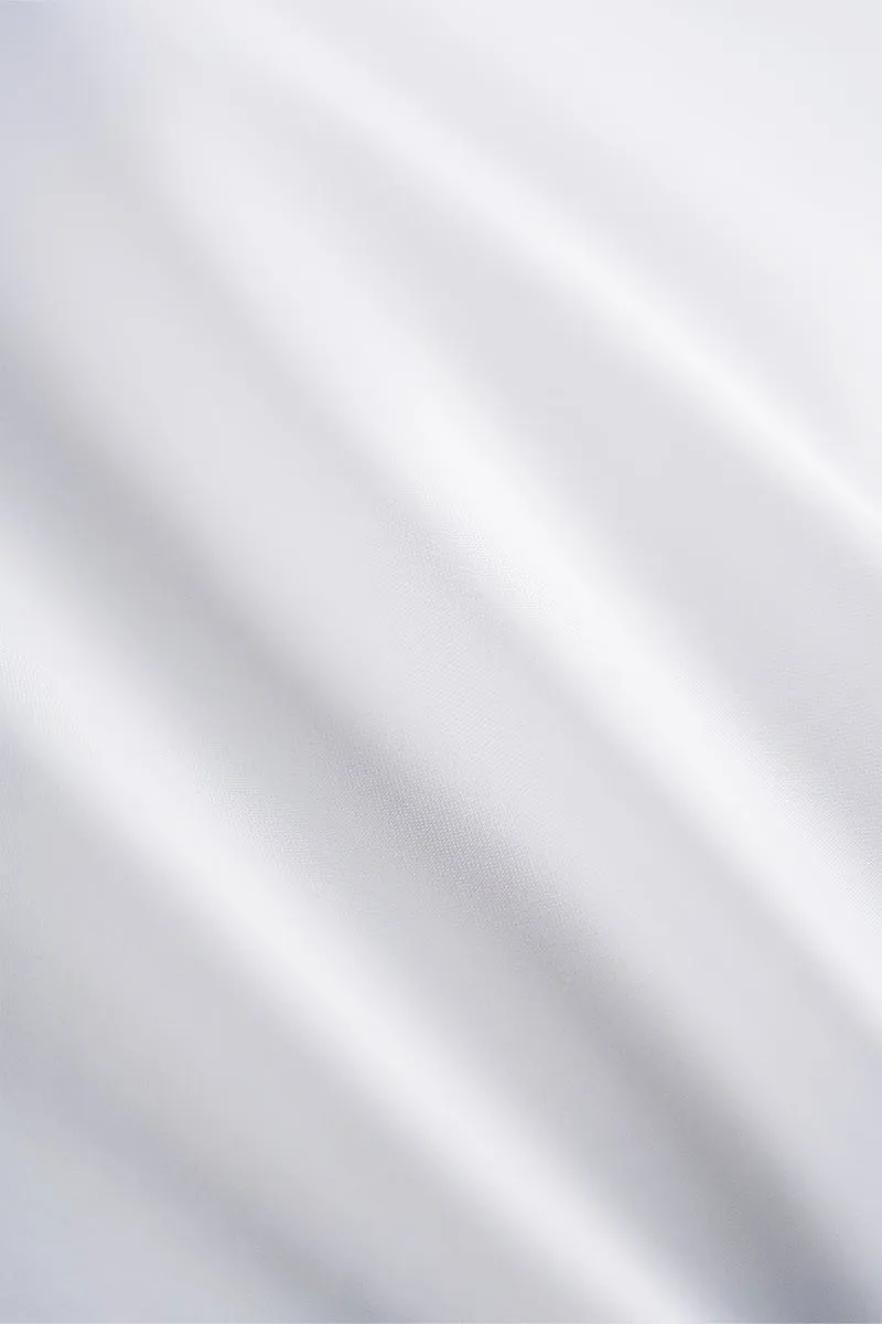 Wrinkle-Free Pinpoint Oxford Pocket Dress Shirt | White WH001Z Festive Look Stretchable Material