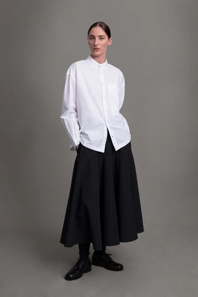 Minimalist fashion THE LIBRARIAN SKIRT / COMPACT SUITING FLINT