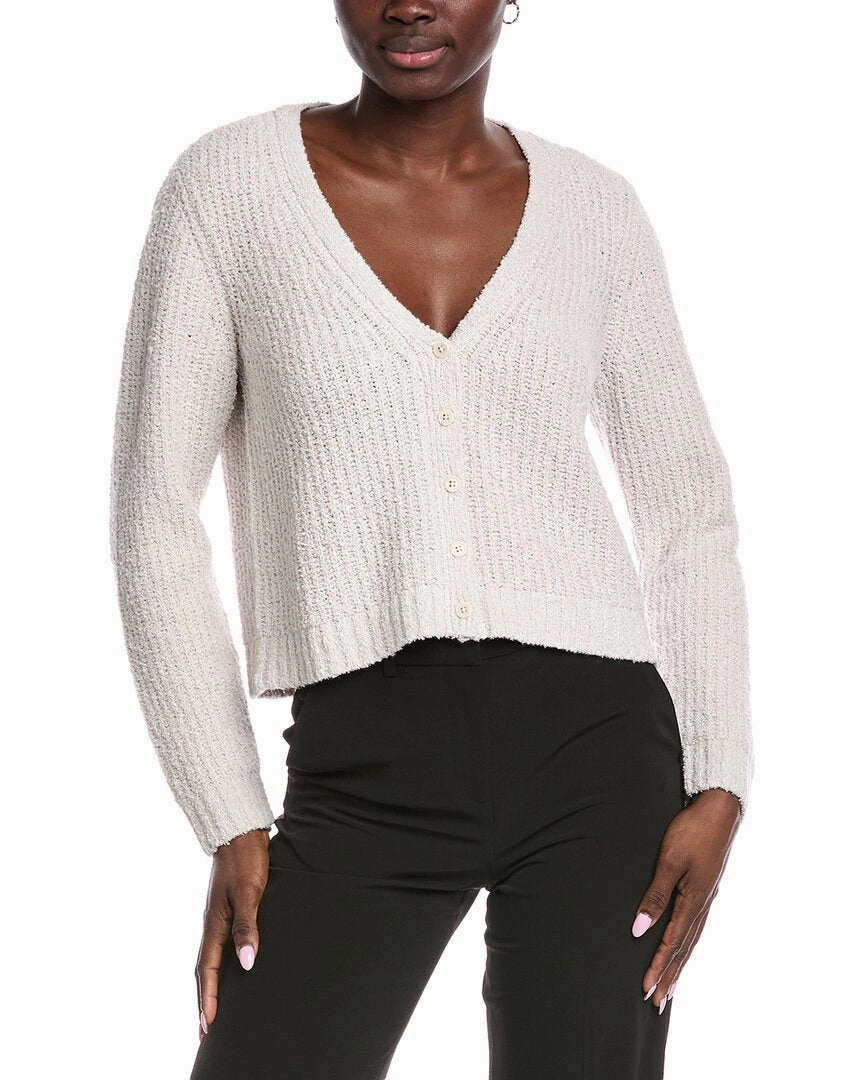 EILEEN FISHER Fluff Cashmere-Blend Cardigan Comfy Knit