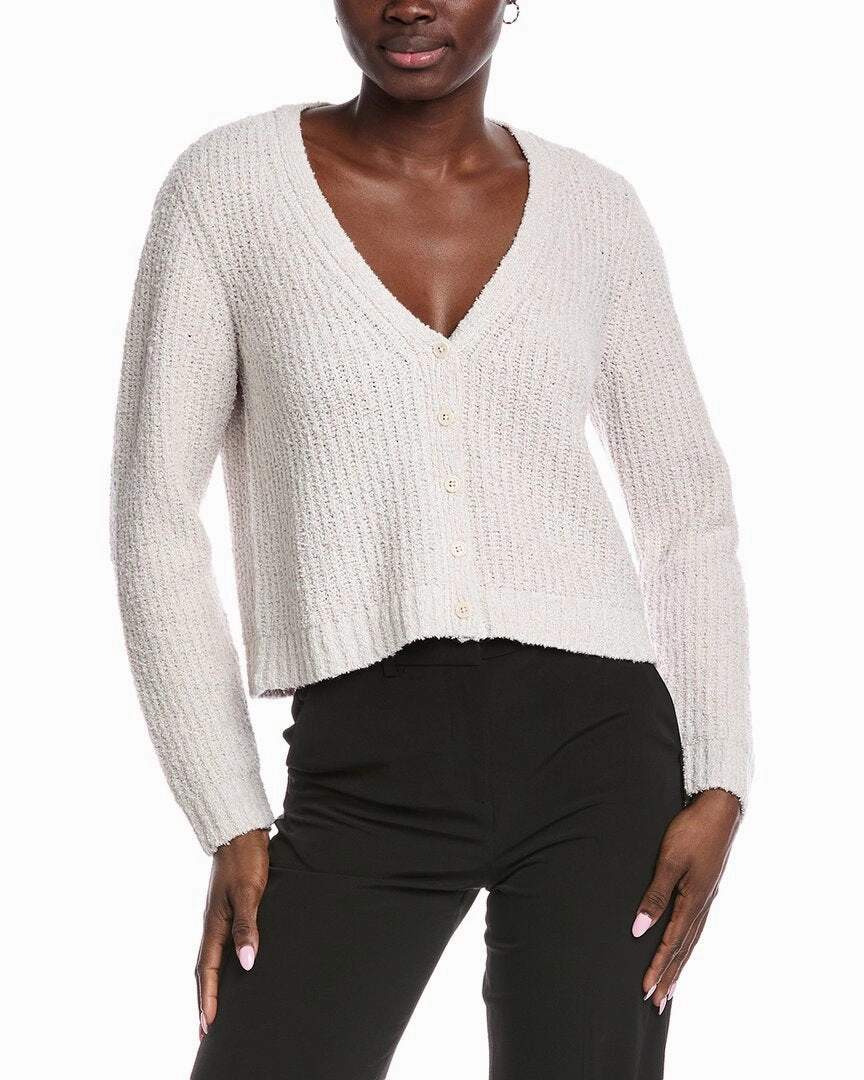 Comfy Touch Warm Knit EILEEN FISHER Fluff Cashmere-Blend Cardigan