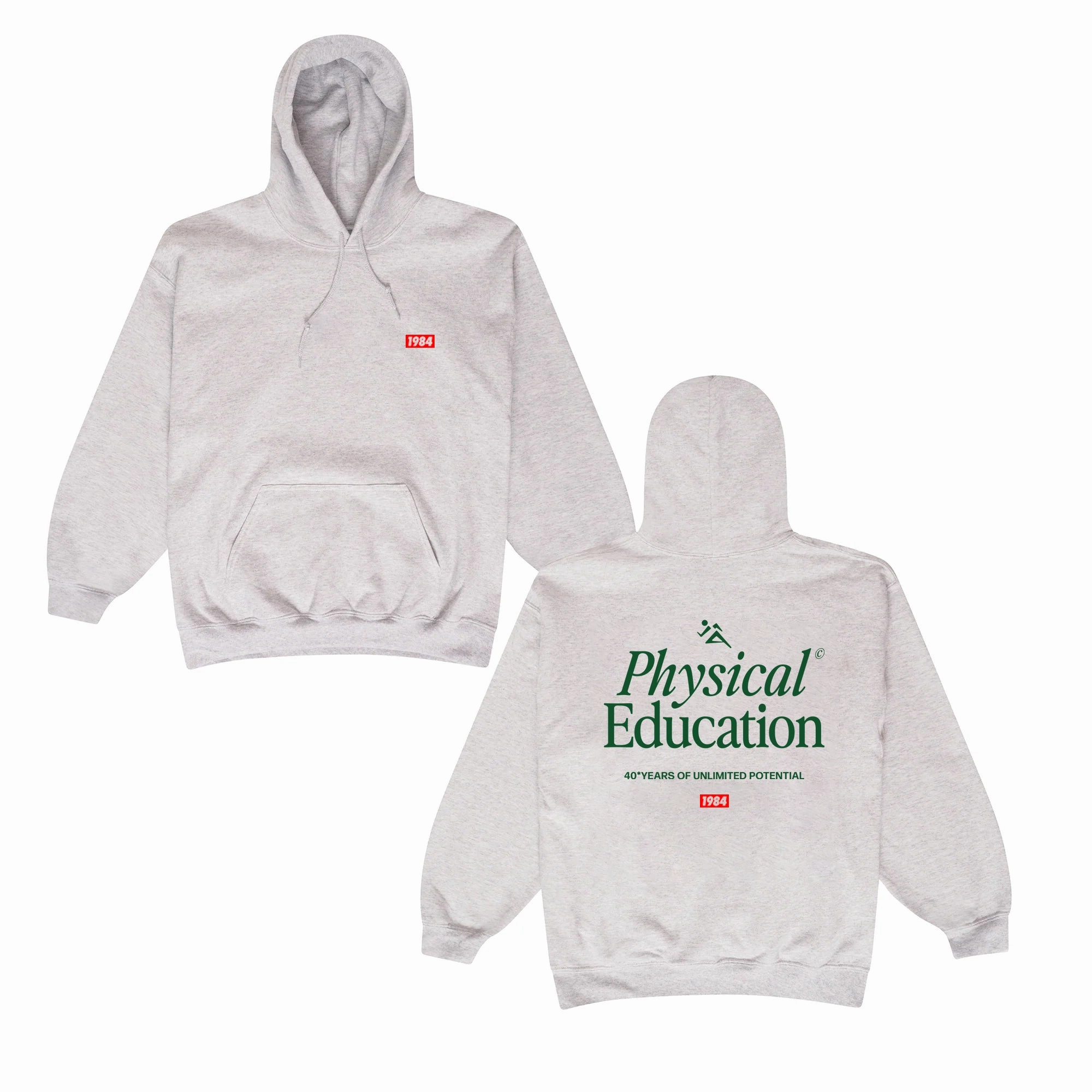Vice 84 *10 Years Of* 'Physical Education' Hoodie - Ash Grey Cool Weather Wear