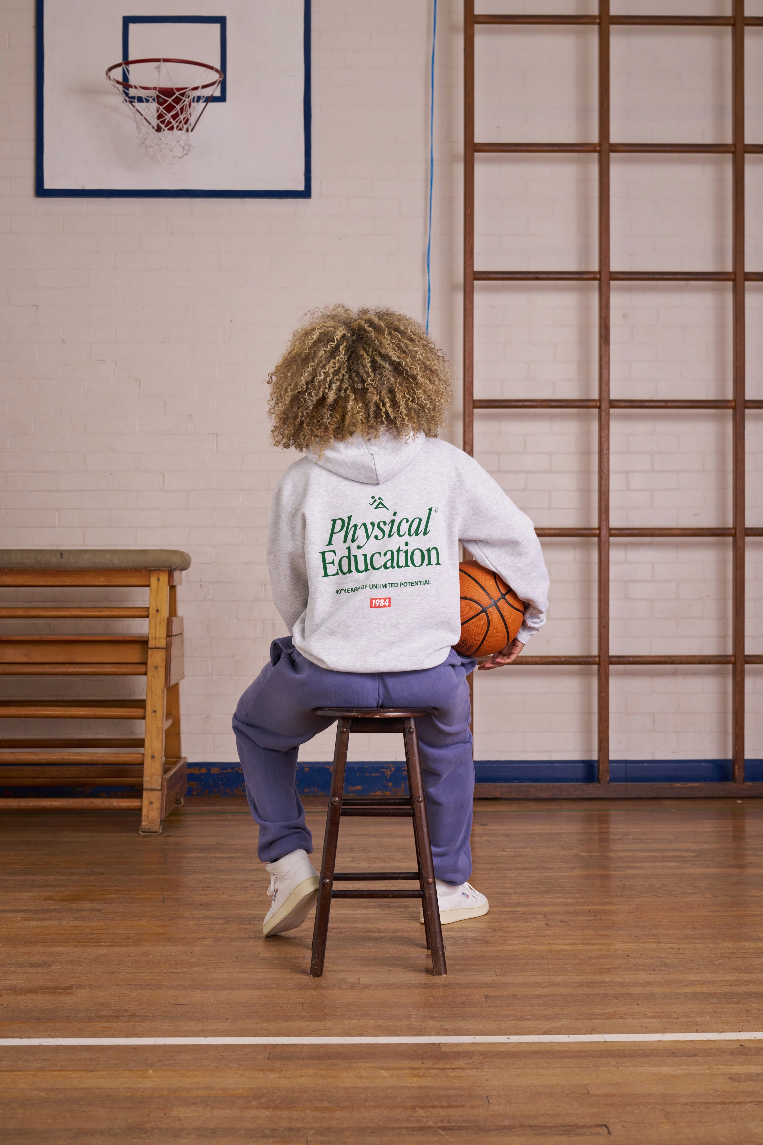 gardening wear Activewear Vice 84 *10 Years Of* 'Physical Education' Hoodie - Ash Grey