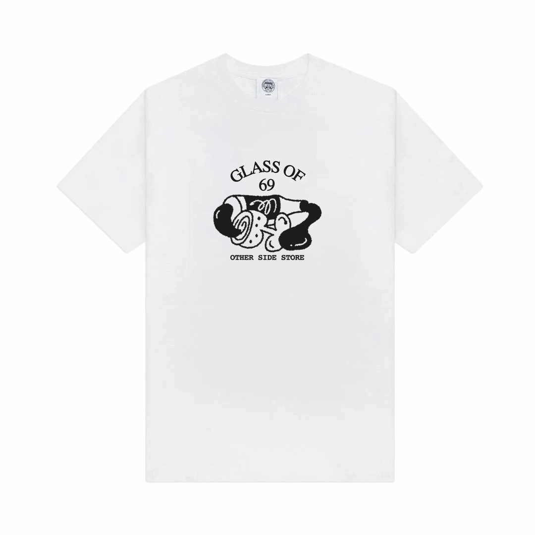 Other Side Store 'Glass of 69' Tee - White Eco-friendly
