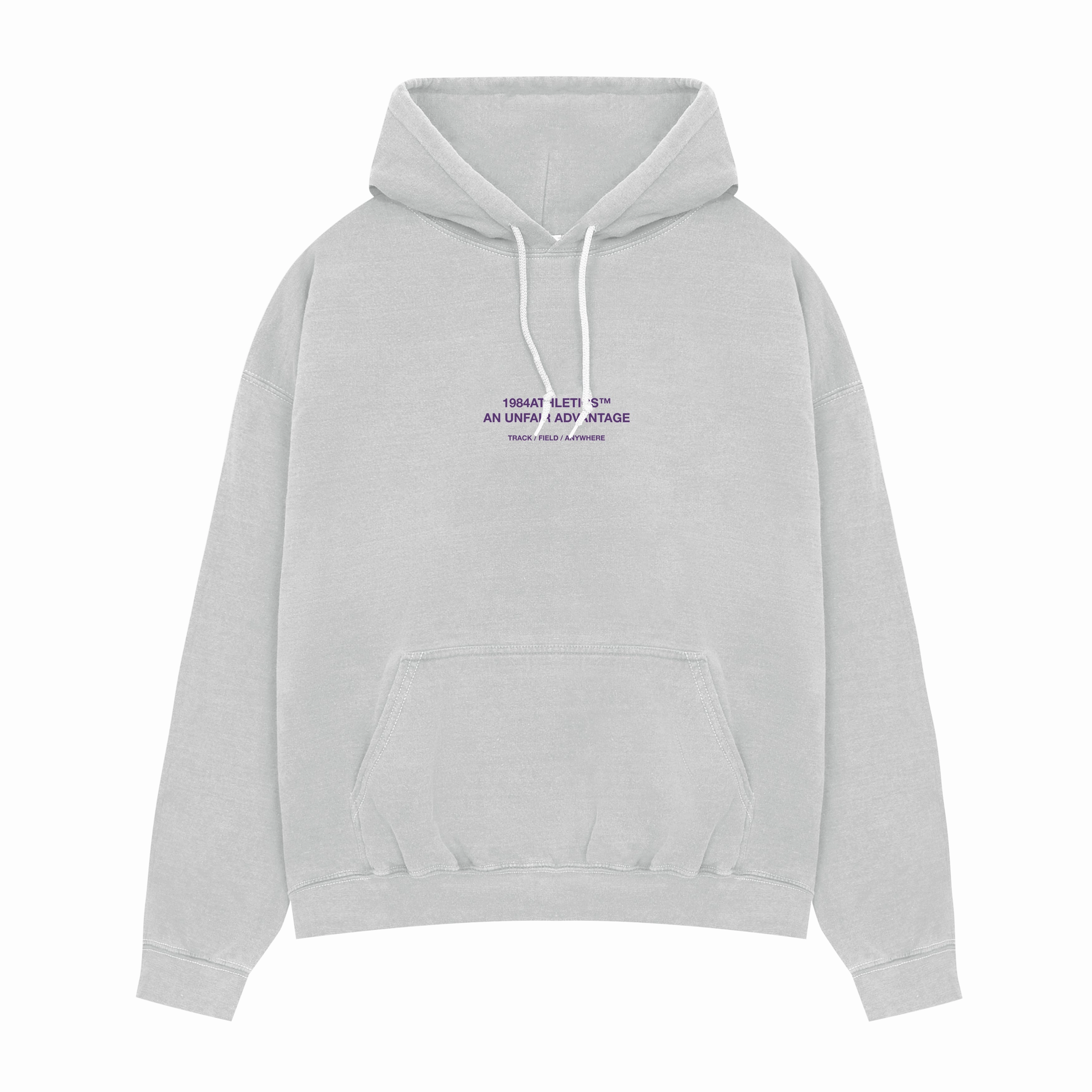 Vice 84 'Athletics' Vintage Washed Hoodie - Ash Stylish Detail Eco Conscious Material