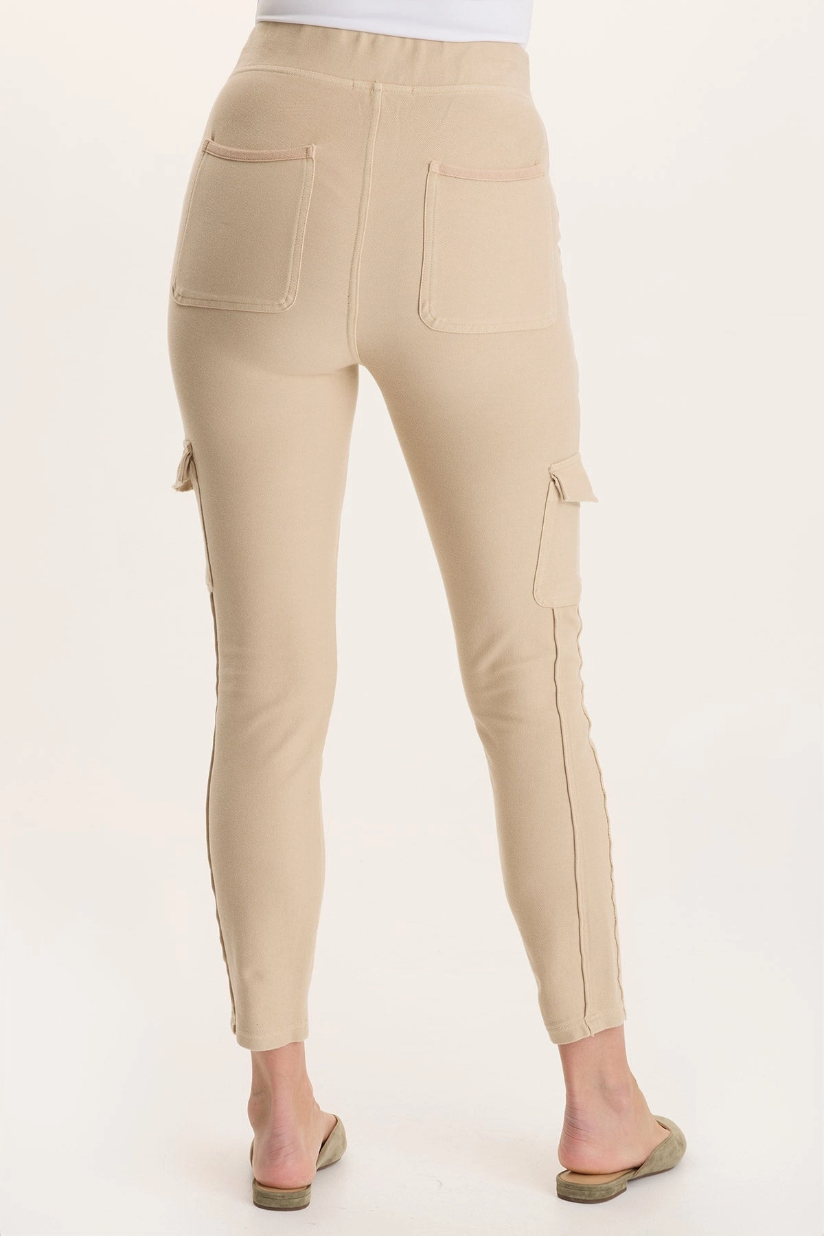 Keelie Twill Knit Elevated Pocket Legging Stylish Basic Dance Practice Loose Fit